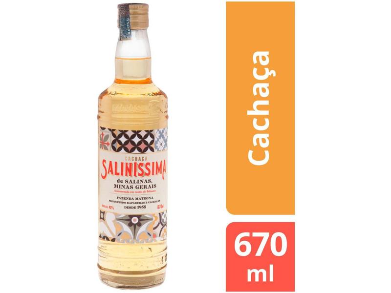 Imagem de Cachaça Saliníssima Ouro - 670ml