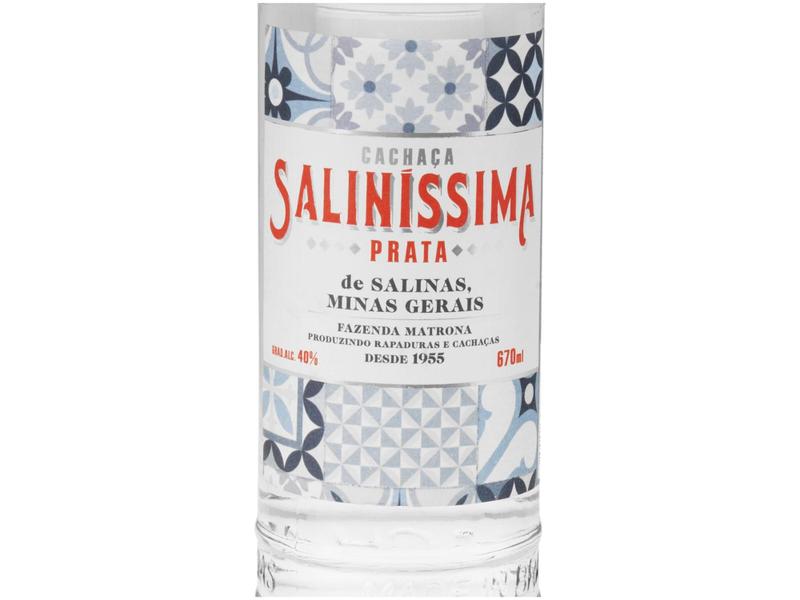 Imagem de Cachaça Saliníssima Prata - 670ml