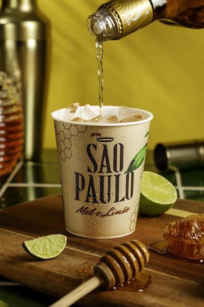 Imagem de Cachaça São Paulo Mel e Limão 355ml