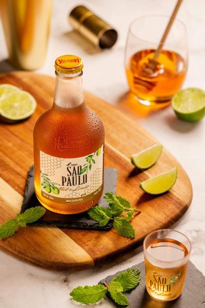 Imagem de Cachaça São Paulo Mel e Limão 355ml