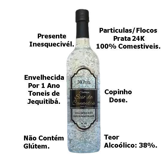 Imagem de Cachaça Seio da Canastra 750 ml com Flocos de Prata 24k