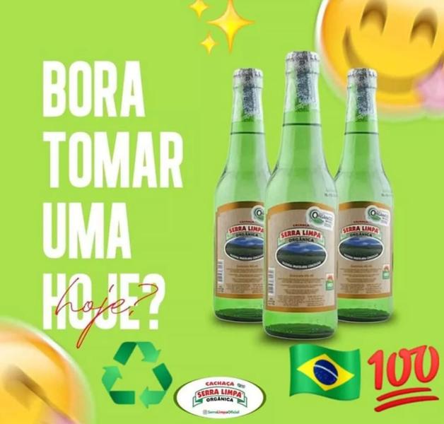 Imagem de Cachaça Serra Limpa Orgânica 355ml Paraibana