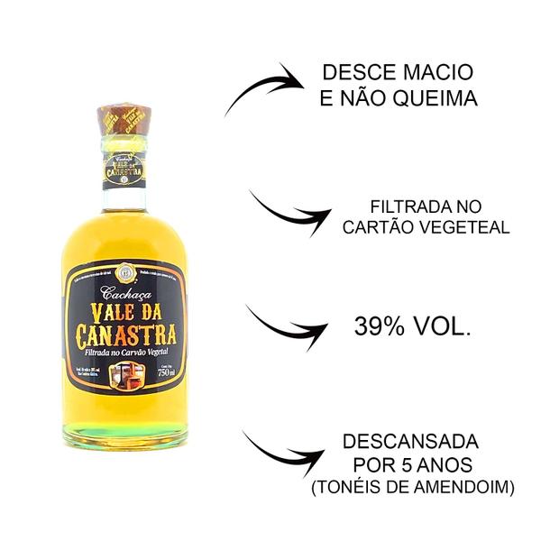 Imagem de Cachaça Vale Da Canastra 750ml Amendoim 5 Anos Nocturne