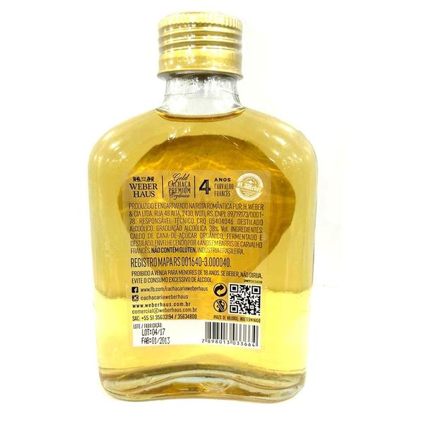 Imagem de Cachaça Weber Haus Premium Gold 4 Anos 38% vol - 160ml