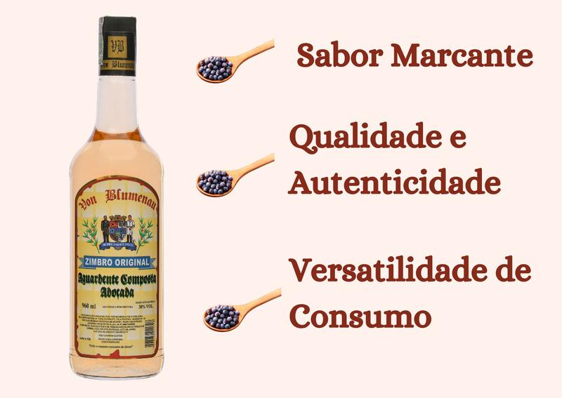 Imagem de Cachaça Zimbro Original (Wacholder) Von Blumenau Formatura Bebida Tonel Natal Aniversário Premium Especial Descansada Pinga