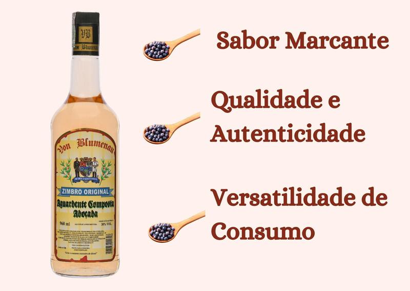 Imagem de Cachaça Zimbro (Wacholder) Composta Adoçada 960 Ml