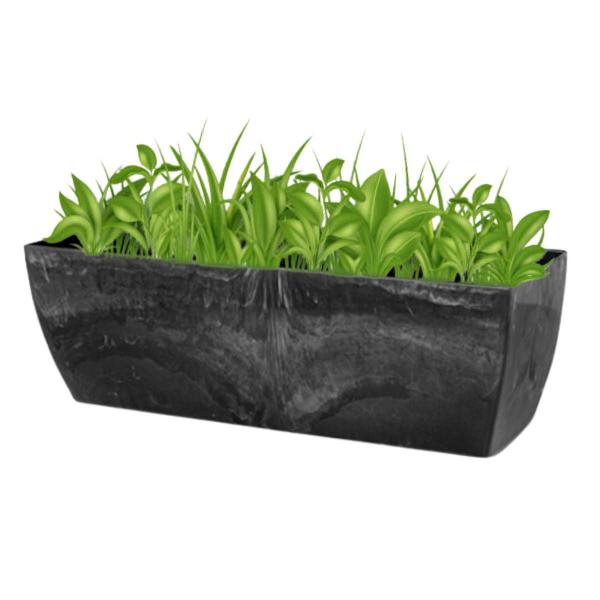 Imagem de Cachepô Elegance Jardineira 01 (3,1L) Preto Onix NUTRIPLAN