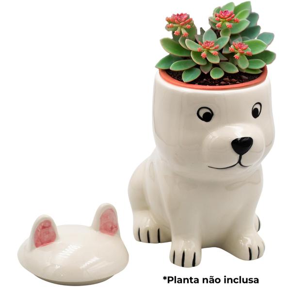 Imagem de Cachepô Para Plantas Pet Cachorro Cerâmica