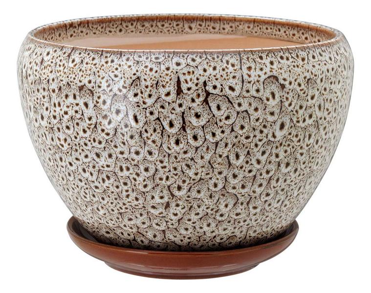 Imagem de Cachepô vaso decorativo enfeite planta cerâmica bege 3pç