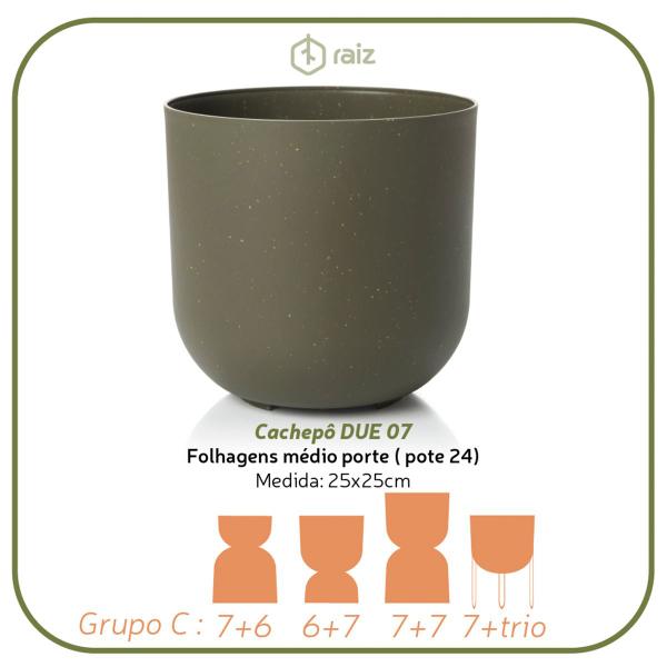 Imagem de Cachepô Vaso Decorativo Grande 25,7cm Raiz Due para Plantas Ideal Pote Produtor N. 24 Várias Cores