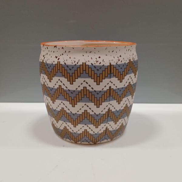 Imagem de CACHEPÔ VASO DECORATIVO PLANTA CERÂMICA 14x13x13cm AZUL