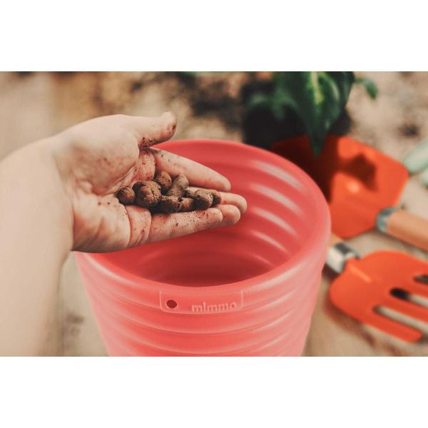 Imagem de Cachepo Vaso Tramontina Mimmo em Plastico Rosa 5,5 L