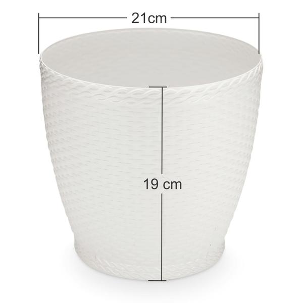 Imagem de Cachepos Rattan Pequeno Redondo - Vaso Lirio Orquidea