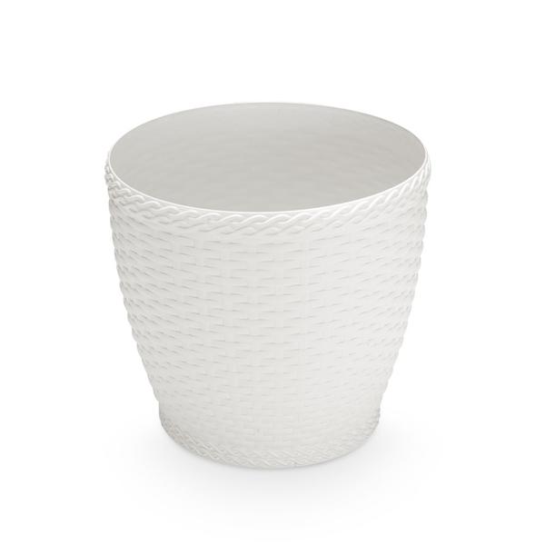 Imagem de Cachepos Rattan Redondo Mini - Kit 10 Unidades Vaso Azaleia Orquidea