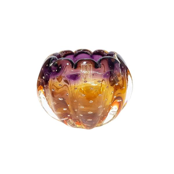 Imagem de Cachepot de Murano Ambar e Lilas