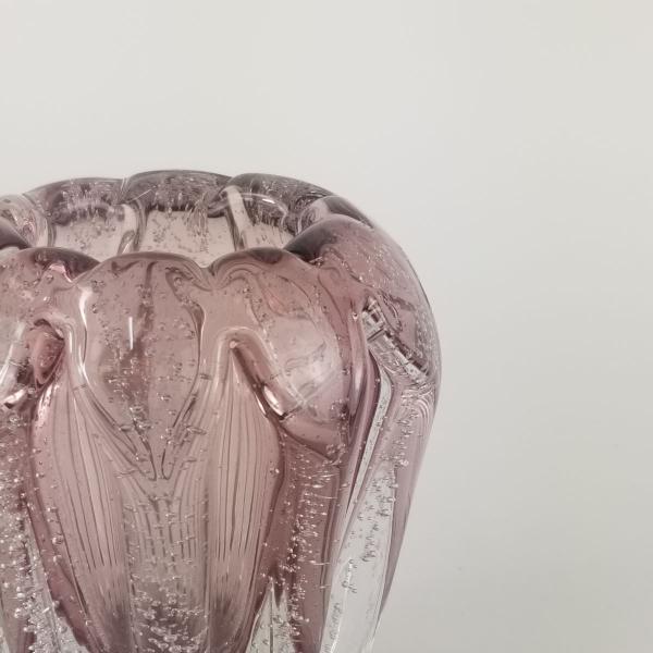 Imagem de Cachepot de Murano Importado Laradore - Vasinho Rosa Lilás