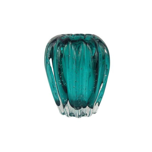 Imagem de Cachepot de Murano Importado Laradore - Vaso Verde Esmeralda