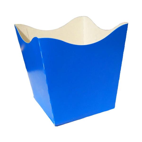 Imagem de Cachepot de Papel Liso Azul Pequeno - 10 Unidades