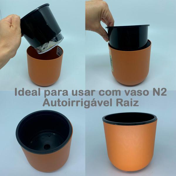 Imagem de Cachepot Decorativo Due Ideal Pote 12 N2 Vaso Raiz 12,5x11,5cm p/ Plantas Cores Variadas