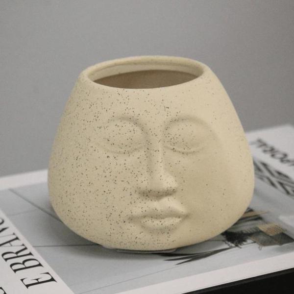 Imagem de Cachepot Decorativo Em Cerâmica Face 10x8,4cm - Mart