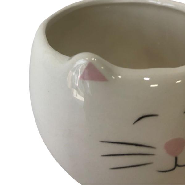 Imagem de Cachepot Decorativo Mini Vaso em Cerâmica Gato Sortido 9,6x9,3x7,8cm