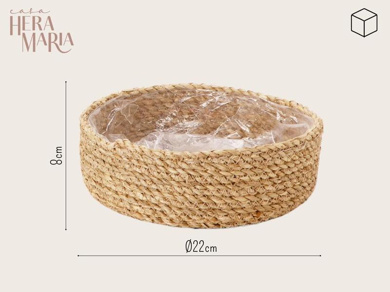 Cachepot Decorativo Sala Em Fibra Natural Trançado - Casa Hera Maria Imagem de Cachepot Decorativo Sala Em Fibra Natural Trançado