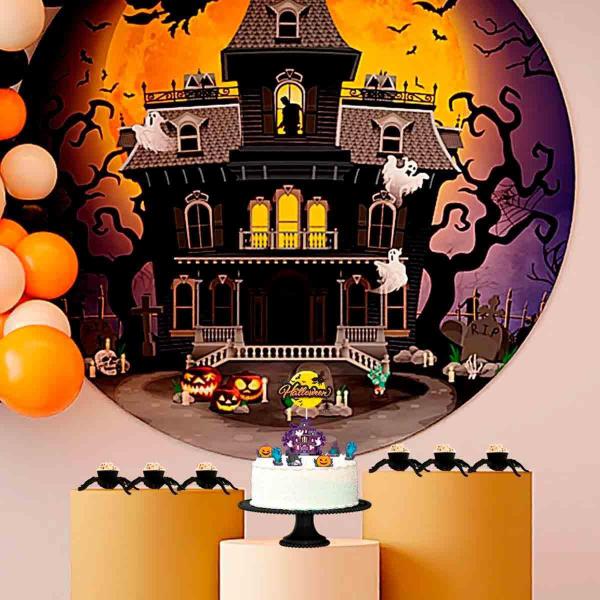 Imagem de Cachepot Halloween Aranha Piffer 19X16X5,5Cm 3Und