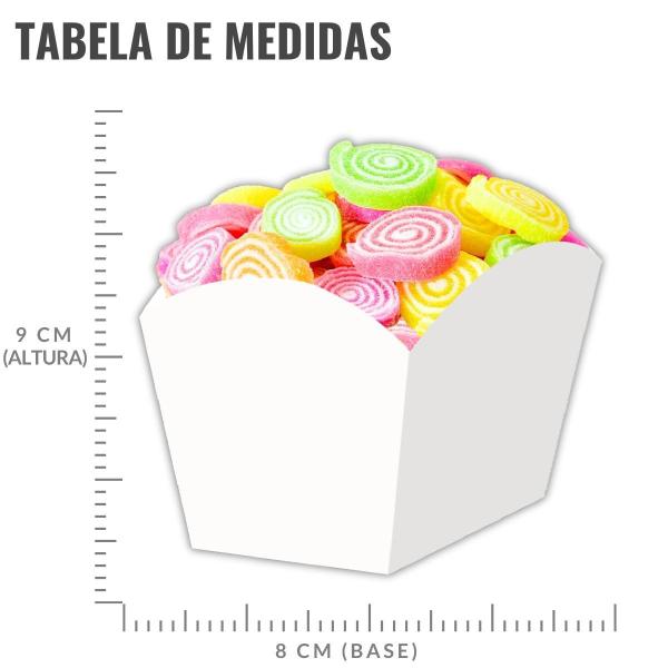 Imagem de Cachepot Médio Branco 8cm - 8 Unidades