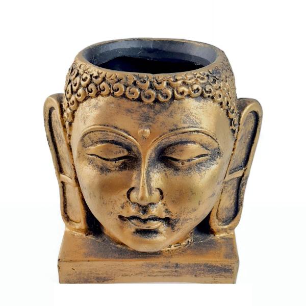 Imagem de Cachepot para plantas Buda cabeça vaso decorativo resina Grande