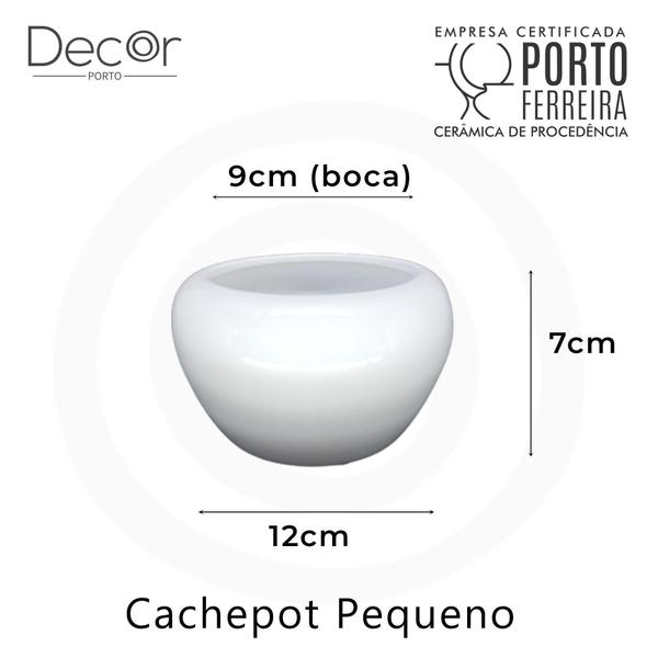 Imagem de Cachepot Vasinhos Para Arranjo Vaso Centro de Mesa Cerâmica Orquídea Suculentas Tam P