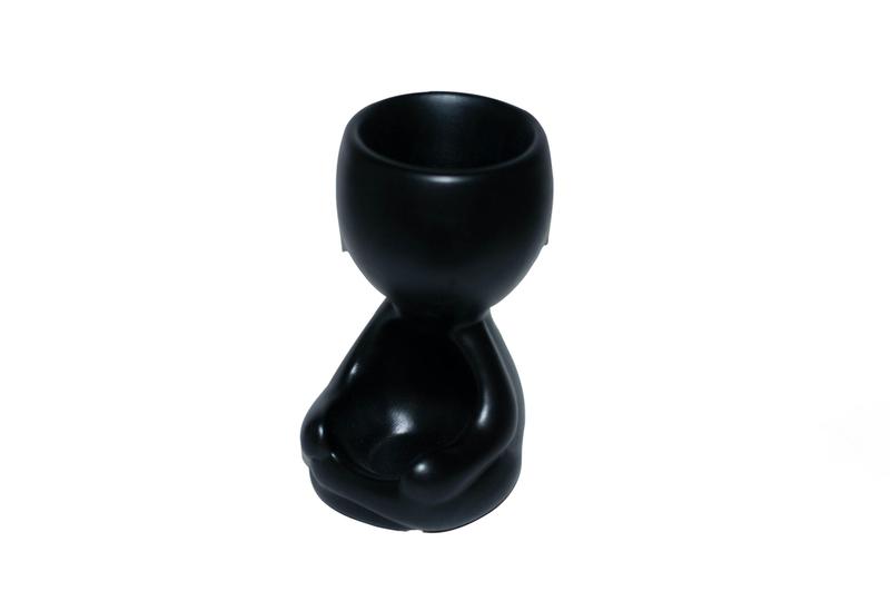 Imagem de Cachepot Vaso Robert Plants preto 6168