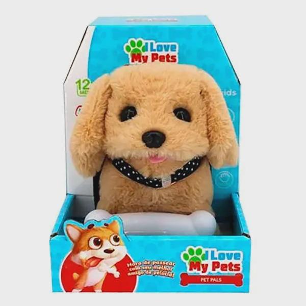 Imagem de Cachorrinho I Love My Pets Pet Pals Marrom - Multikids