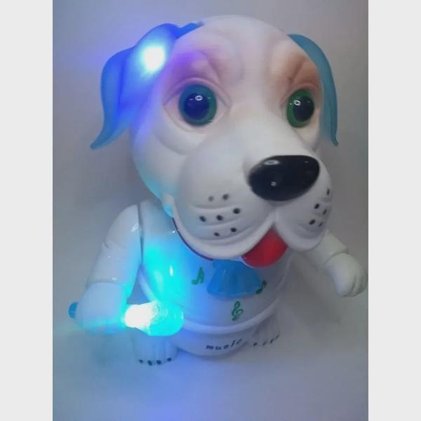 Imagem de Cachorro á Pilha Com Luz e também tem som e muito legal as crianças vai gostar .