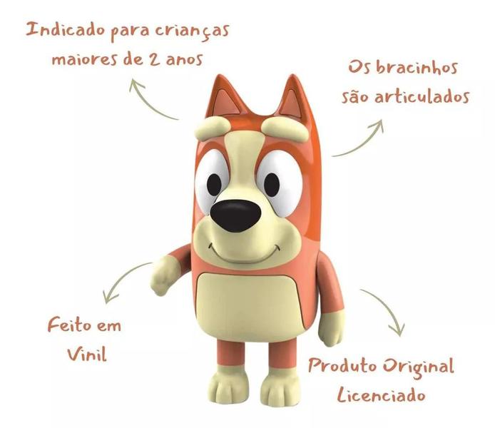 Imagem de Cachorro Bluey OU Bingo Desenho Da Disney Júnior 21cm