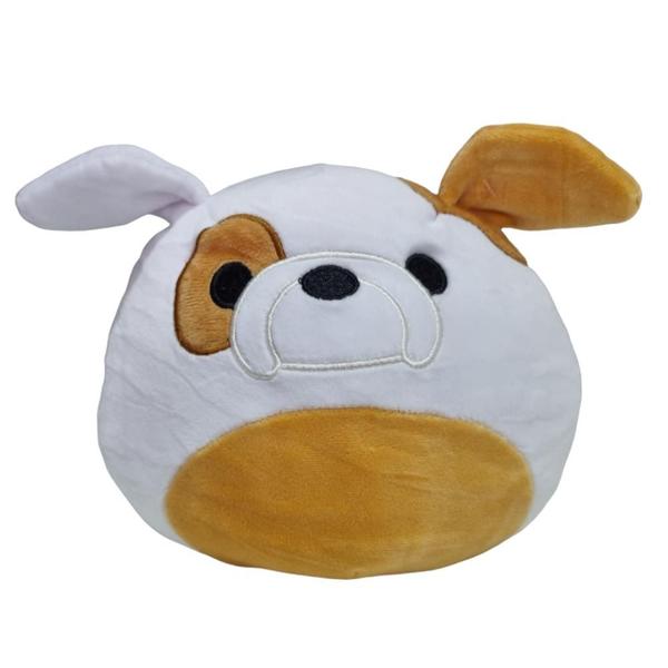 Imagem de Cachorro Branco Pelúcia Fofinha De Apertar - AP Toys XZ-154