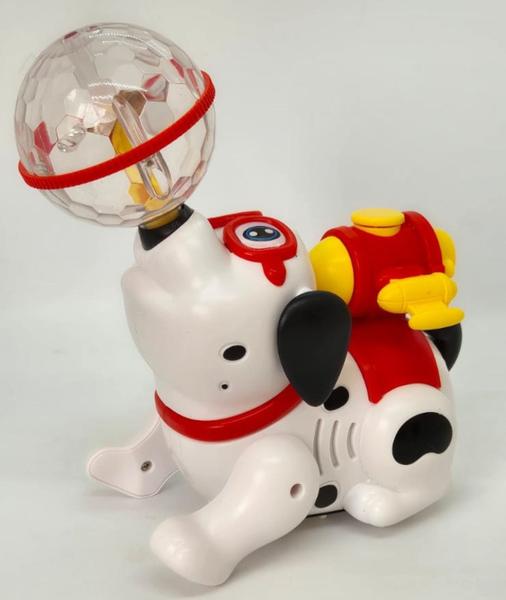 Imagem de cachorro Brinquedo infantil musical com luz e com jato de vapor de agua