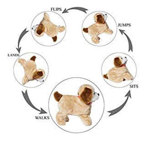 Imagem de Cachorro Cachorrinho Pula Anda Brinquedo Pelúcia Late