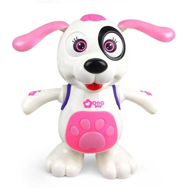 Imagem de Cachorro Dançante Rosa Brinquedo Musical Som Luz E Movimento - toys