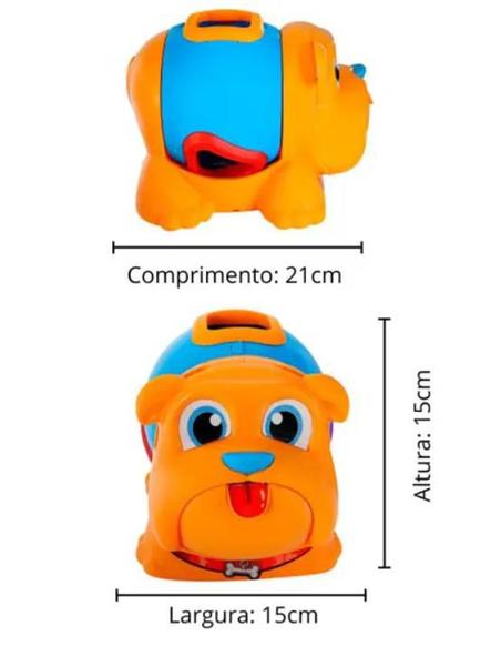 Imagem de Cachorro Didático para Encaixar as Peças Brinquedo Educativo Interativo