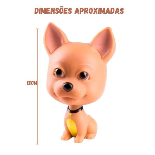 Imagem de Cachorro Em Vinil Dr Canino Pet Marrom Amarelo 5511 - Roma