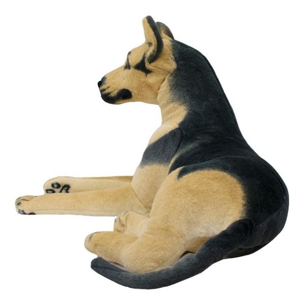 Cachorro Pastor Alemão Deitado Realista 93cm - Pelúcia - Foffy Imagem de Cachorro Pastor Alemão Deitado Realista 93cm - Pelúcia