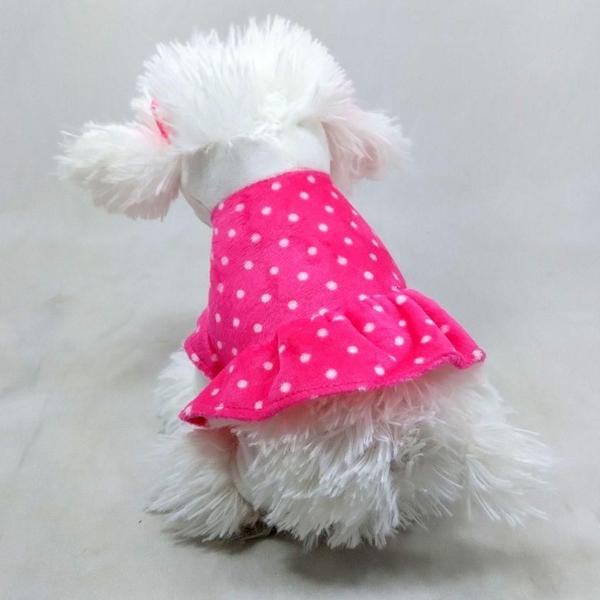 Imagem de Cachorro Pelúcia Poodle Branco 22 Cm Comp. Com Roupinha