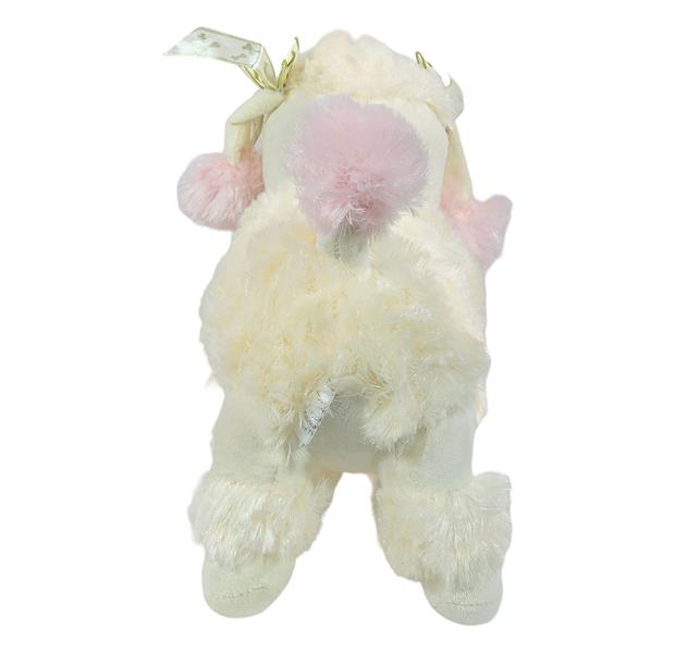 Imagem de Cachorro Pelúcia Poodle Em Pé Olho Brilhante 25Cms - Branco