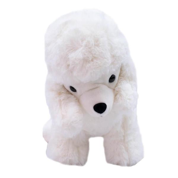 Imagem de Cachorro Poodle Branco 21Cm - Pelúcia