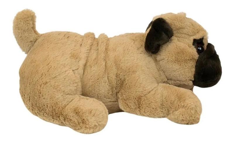 Imagem de Cachorro Pug Deitado 43cm - Pelúcia Fofy Toys