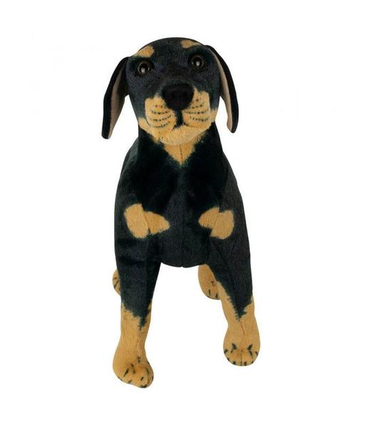 Imagem de Cachorro Rottweiler Realista 55cm - Pelúcia