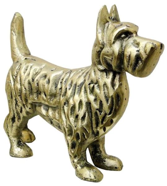 Imagem de Cachorro Scottish Terrier Em Bronze Escultura Estatueta Cães