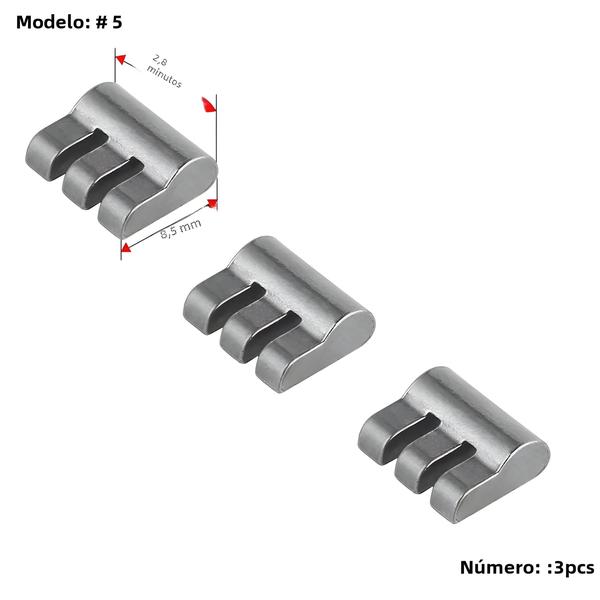 Imagem de Cachos de Cubo de Bicicleta TANKE - Conjunto Universal de 3/6 - Aço Inoxidável com Garra de Molas