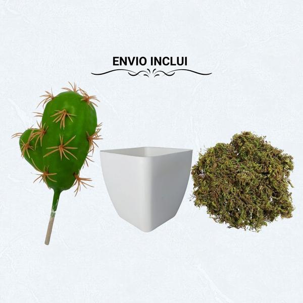 Cacto Artificial Mini Vaso - Arranjo de Vasinhos Branco - Decor Artificial Imagem de Cacto Artificial Mini Vaso - Arranjo de Vasinhos Branco