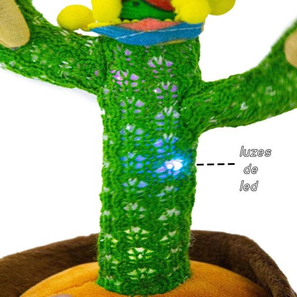 Cacto Dançante E Falante Toca Música Repete A Fala Brinquedo - Jppelucia Imagem de Cacto Dançante E Falante Toca Música Repete A Fala Brinquedo